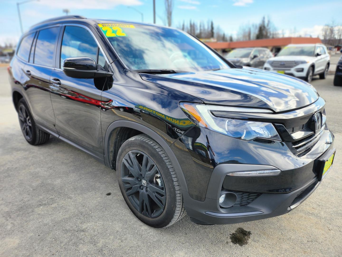 2022 Black /BLACK Honda Pilot SPECIAL EDITION (5FNYF6H29NB) with an 3.5L V6 engine, 9 SPEED AUTOMATIC transmission, located at 1960 Industrial Drive, Wasilla, 99654, (907) 274-2277, 61.573475, -149.400146 - Photo#8